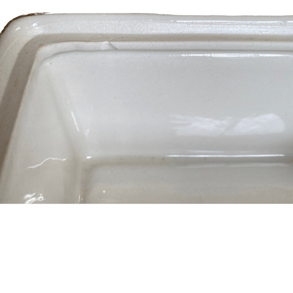 Porcelain Ceramic Covered Casserole Baking Dish Made In France Vegetable Motif - Picture 8 of 8